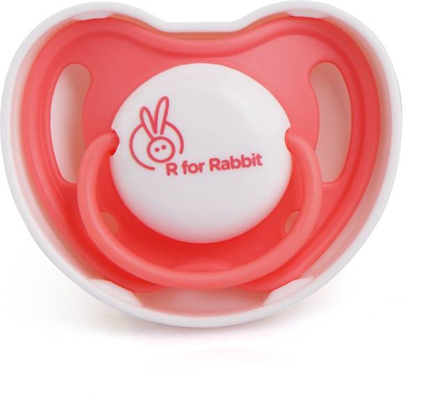 R for Rabbit Baby Apple Pacifier Ultra Light Soft Silicone Nipple, Orthodontic Design, BPA-Free for Kids of 6 Months + Soother
