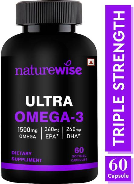 Naturewise Triple Strength Ultra Omega 3 Fish Oil (1500mg) Softgel Capsules