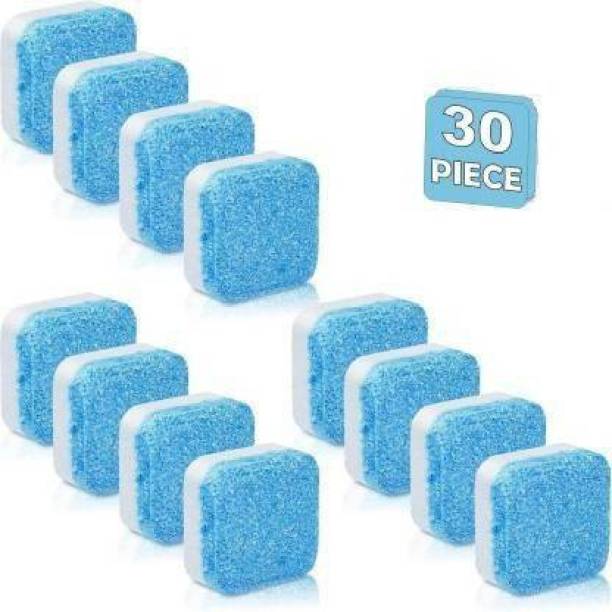 MKEN 30Pcs Washing Machine Deep Cleaner Effervescent Tablet for All Company’s Front and Top Load Machine, Descaling Powder Tablet for Perfectly Cleaning of Tub & Drum Stain Remover Washer Dishwashing Detergent Dishwashing Detergent (300 g) Detergent Powder 300 g