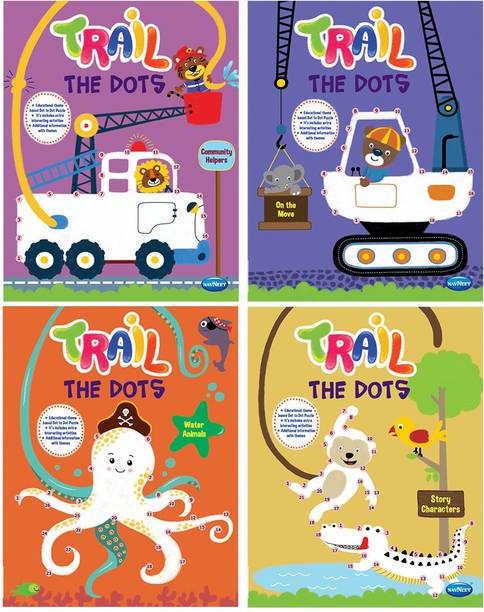 Navneet Trail The Dots Activity Books | Pack of 4