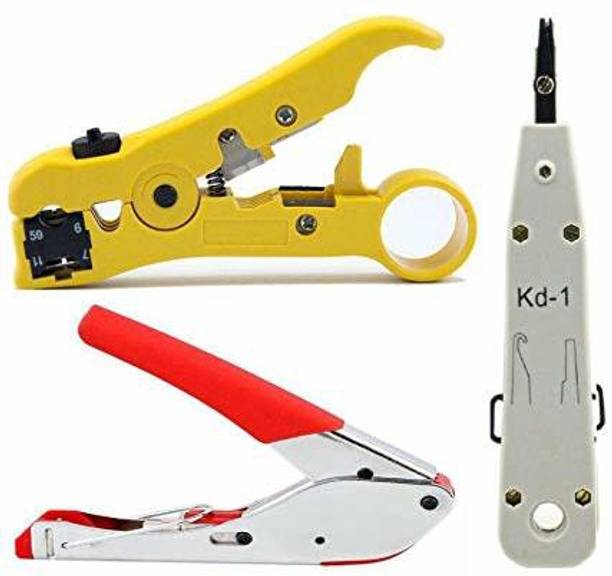 TOOLBUX Universal Adjustable Coaxial Cable Stripper Cutter Universal Adjustable Coaxial Cable Stripper Cutter , Compression Tool , Manual Crimper