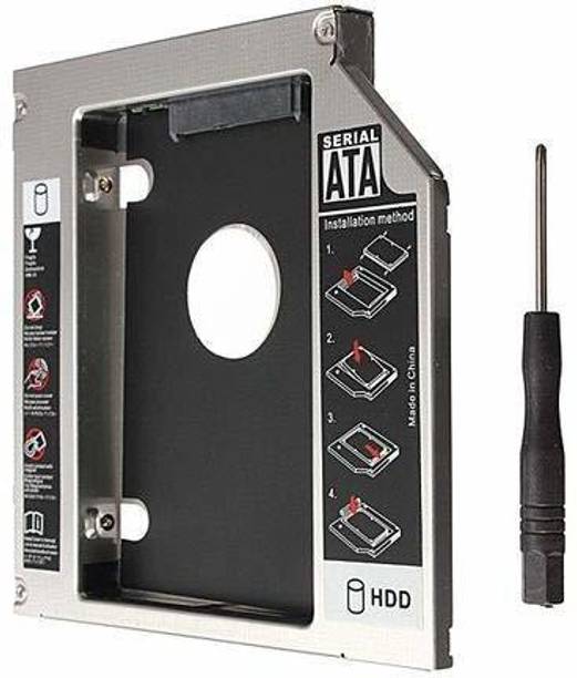 Ancestors Universal Plastic Nd HDD Caddy 12.7mm SATA 3.0 Optibay Hard Disk Drive Box Enclosure For Laptop CD-ROM DVD-ROM 2.5 inch Hard Drive Enclosure/HDD Caddy