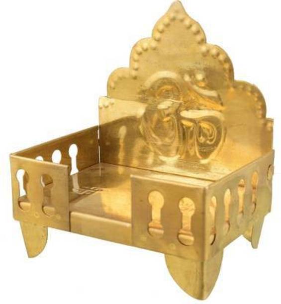 Robin Export Company Decorative Singhasan Metal Pooja Home Office Temple Mandir Metal Home Temple
