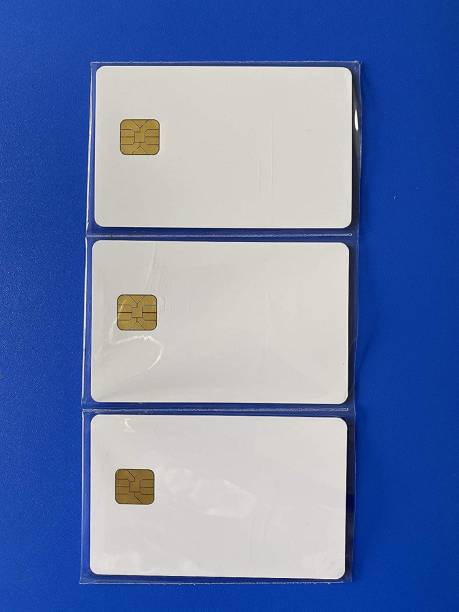 verena PVC CHIP Card SLE/ISSI 4428 Contact IC Card for Inkjet Printer(EPSON) Pack of 50 White Ink Cartridge