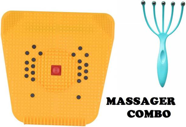 FIT 4 HEAL NA Blood Circulation Acupressure Magnetic Mat With Head Massager Massager