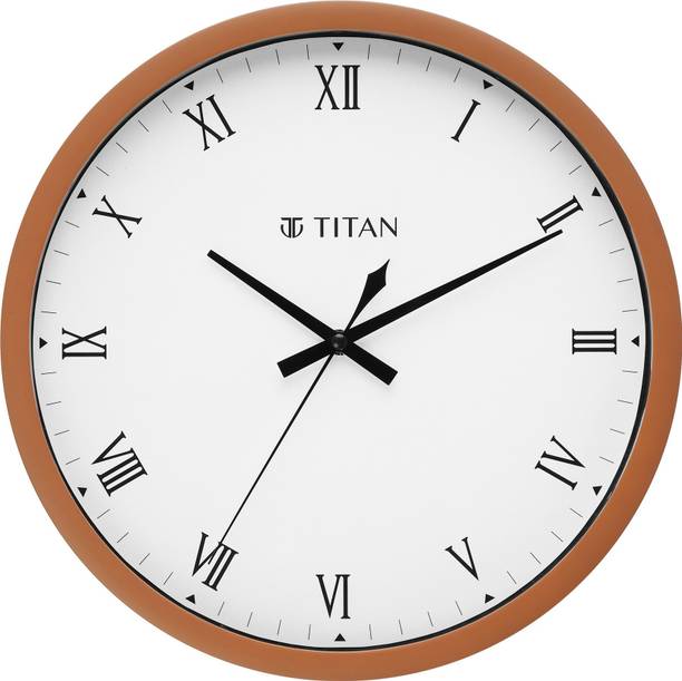 Titan एनालॉग 30 cm X 30 cm दीवार घड़ी