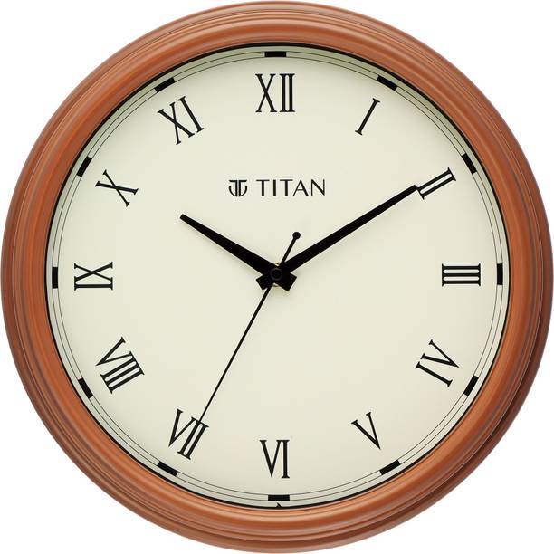 Titan एनालॉग 32 cm X 32 cm दीवार घड़ी