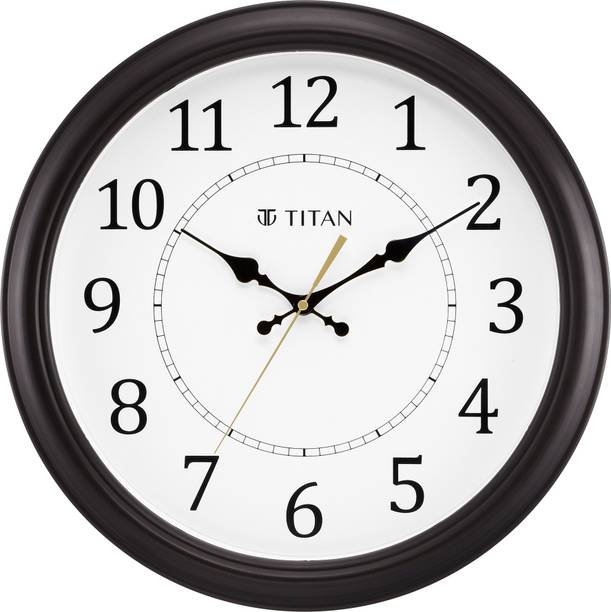 Titan एनालॉग 42 cm X 42 cm दीवार घड़ी