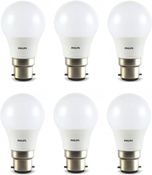 PHILIPS Led Bulbs 4 W - Pack of 6 4 W Standard B22 LED Bulb