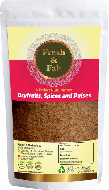 Fresh & Fab 100% Natural and Fresh Dates Powder - Black | Black Khajoor Powder|250 gm - Pack of 1 Dates