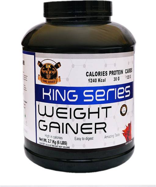 Gk King Series Super Real Mass Weight Gainer (Chocolate 6Lbs) Weight Gainers/Mass Gainers