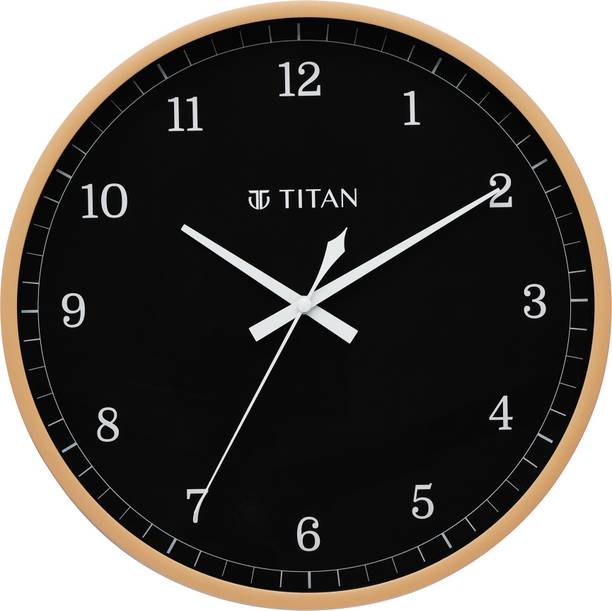 Titan एनालॉग 29 cm X 29 cm दीवार घड़ी