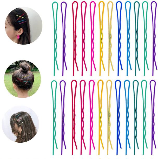 Nyamah sales 20 PCS Multicolor Metal Bobby Hair Pins Non-Slip Hair Clips for Women and Girls Hair Accessories Colorful Bobby Pin Bobby Hair Pins Hair Styling Clips for Girls and Women Hair Pin