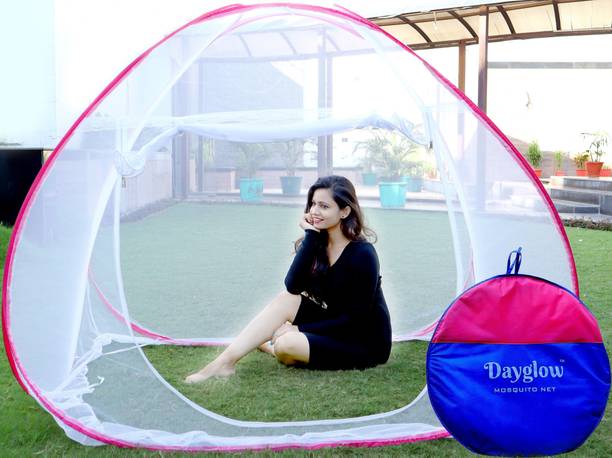 DAYGLOW Polyester Adults Washable machardani Mosquito Net