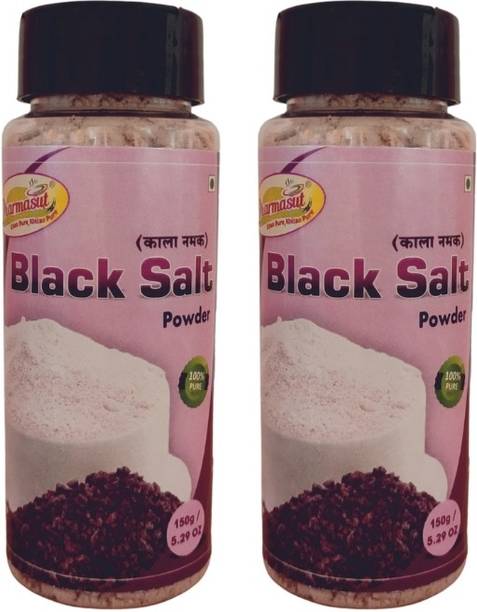 Dharmasut Kala Namak | Black Salt | Twin Bottle Packing 300g Black Salt