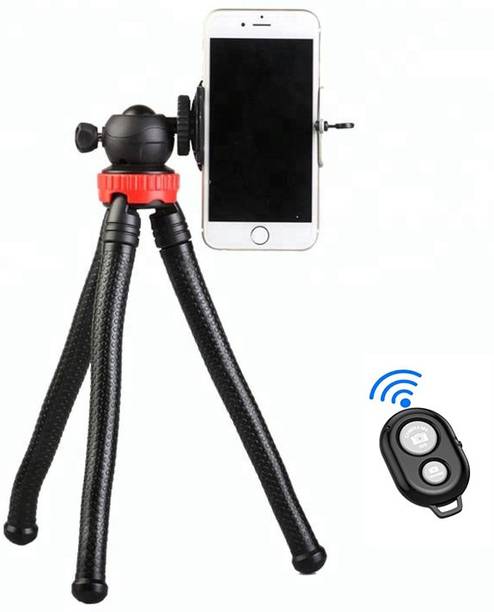 Ancestors SNAKE Tripod Stand for Photography, Tiktok -Moj App Video Recording Vlog with 12''inch Ball Head Snake Strong Thick Stand Compatible with All Smartphones/DSLR with REMOTE ( TRIPOD | REMOTE | CLIP ) Tripod