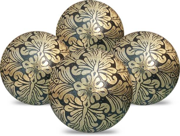 BnoSPACE Brass Decorative Vintage Handmade Knobs/Drawer Pulls Dresser Door Knobs/Pull and Push Handle Knobs for Cabinets, Wardrobes & Kitchen Cupboards/Handmade Hardware Decor, 38 mm (Set of 4) Brass Cabinet/Drawer Handle