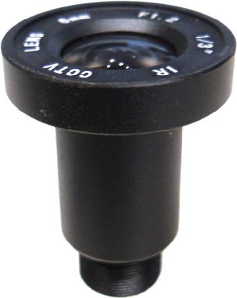 TECRAYS CCTV LENS 8 MM F1.2 1/3" IR Standard Prime  Lens
