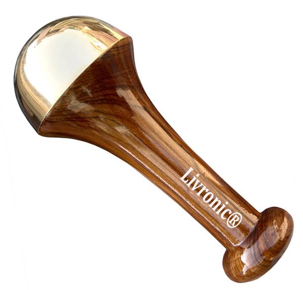 Livronic Kansa wand face Foot Body Massager With Wooden Handle Ayurvedic Benefits Massager Bronze Size: 4.5 Cm (Set of 1 ) Natural Brown Kansa wand face Foot Body Massager With Wooden Handle Ayurvedic Benefits Massager Bronze Size: 4.5 Cm (Set of 1 ) Natural Brown Massager