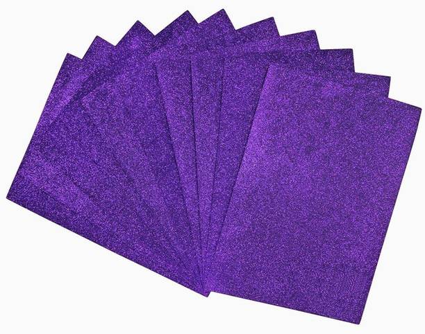 LAKHMORAVI A4 Premium Quality Foam Glitter Sheets for Art & Craft