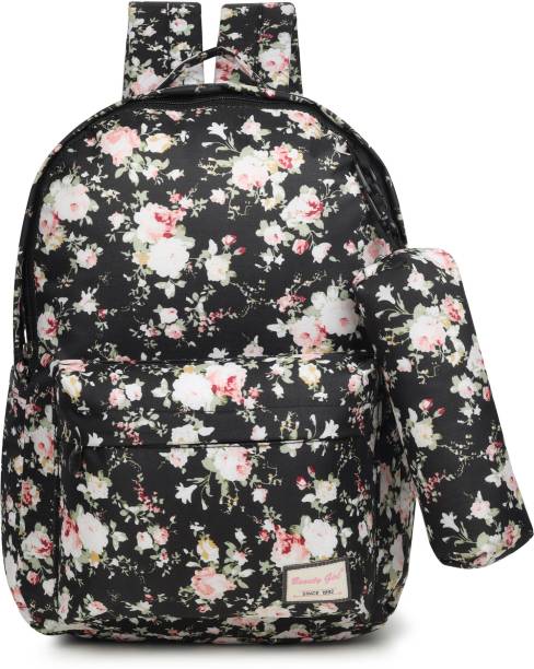 LADIES BAG Navy Pink Floral 2nd Class
