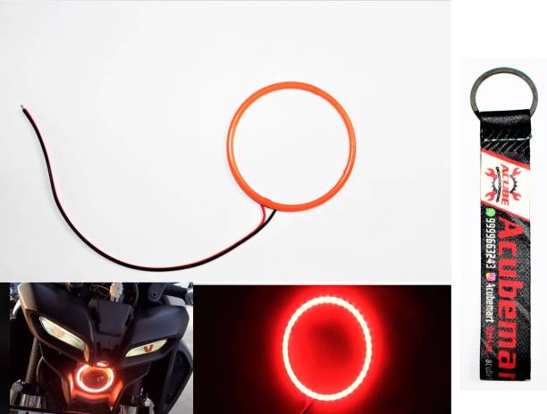 acube mart MT 15 Angel ring light 60mm red single pc + AM key chain Projector Lens