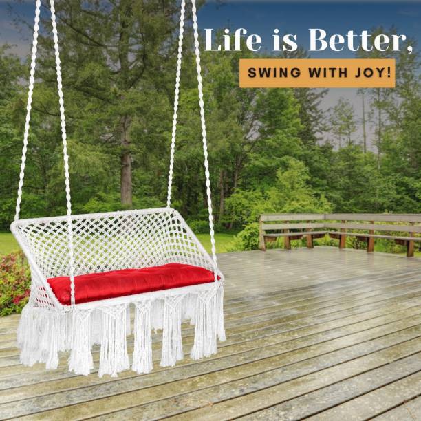Swingzy Premium Double Seater Hanging Swing For Balcony/ Swing For Adults/ Polyester Large Swing