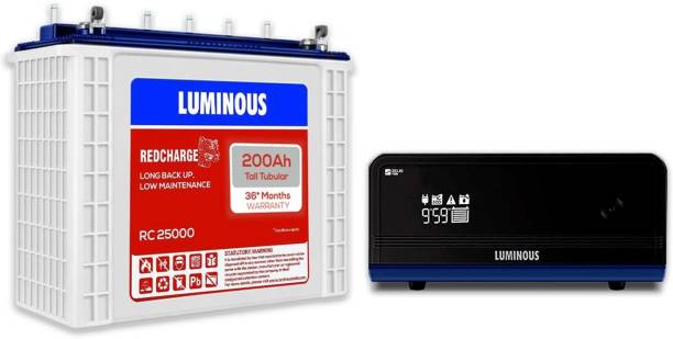 LUMINOUS RC 25000 with Zelio+1100 Tubular Inverter Battery