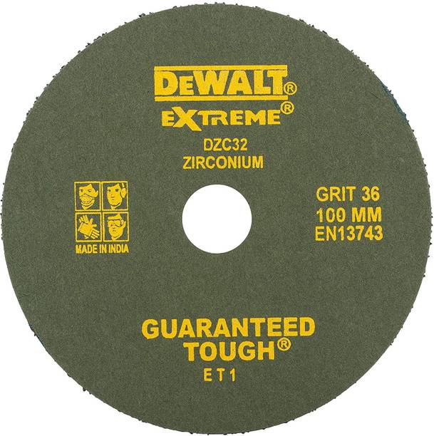 DEWALT DZC32-INPRM1 Zirconia Fiber Sanding Disc for Metal (100 mm x 16 mm) (100 Pieces Box) 4.33 inch Disc Sander