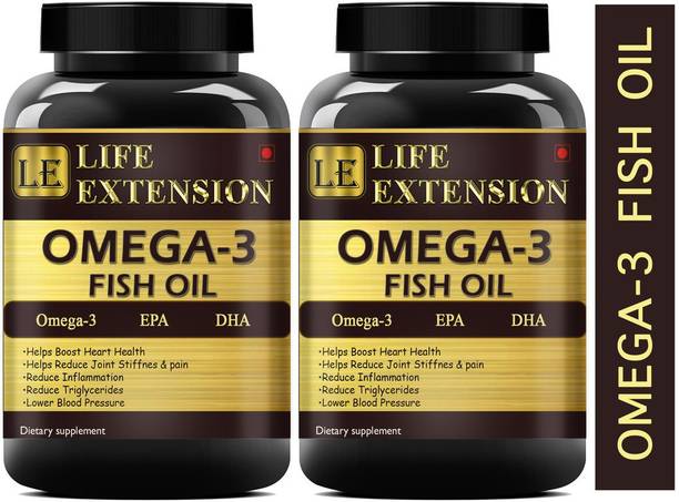 Life Extension Fish oil (1000 Omega 3, with 180 mg EPA & 120 mg)(120 Capsules)