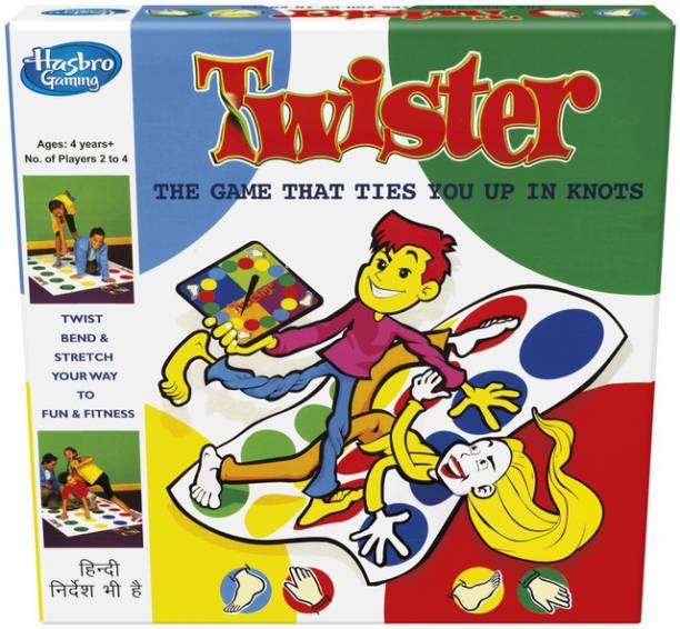 HASBRO GAMING Twister Party Game For Family and Kids Ages 4 and Up, Indoor and Outdoor Classic Game Educational Board Games Board Game