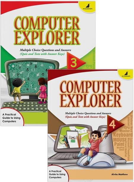 Woodsnipe Basics of Computer Learning Book for Kids Age 7 to 9 | Class 3 & 4 | Learn Computer Basics, Types, Software, Paint, Notepad | Easy Explanation | Quiz & Tests | Answers keys