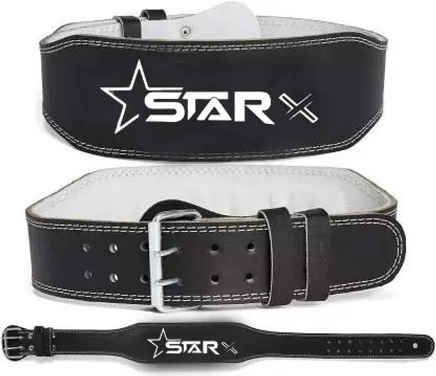 स्टार शी Black 4 Inch Foam Padded,Gym Belt,Olympic Weight Lifting Belts बैक सपोर्ट