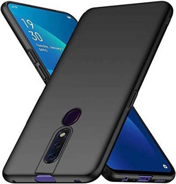 Stunny Back Cover for Oppo f11 pro Back Covers, Camera Protection Covers, Plain covers, Black color