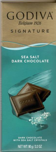Godiva SIGNATURE SEA SALT DARK CHOCOLATE BAR IMPORTED 90G Bar