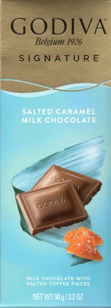 Godiva SIGNATURE SALTED CARAMEL MILK CHOCOLATE BAR IMPORTED 90G Bars