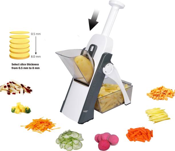 BOGATO™ Adjustable Mandoline Slicer Safe Vegetable Slicer,Vegetable Chopper Vegetable & Fruit Slicer