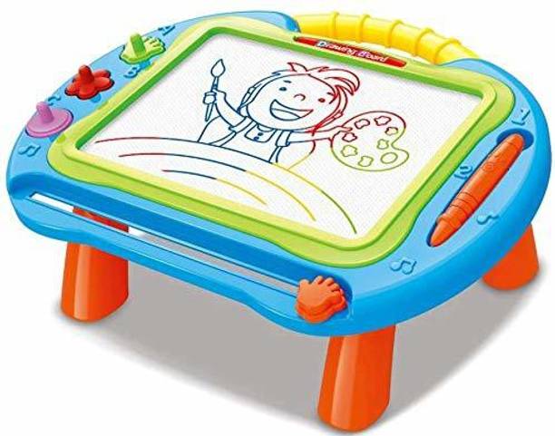 Smartcraft Magic Drawing Board, Little Painter 2 in 1 Magnetic Magic Drawing Board Cum Doodle for Kids with Stand - Multicolor