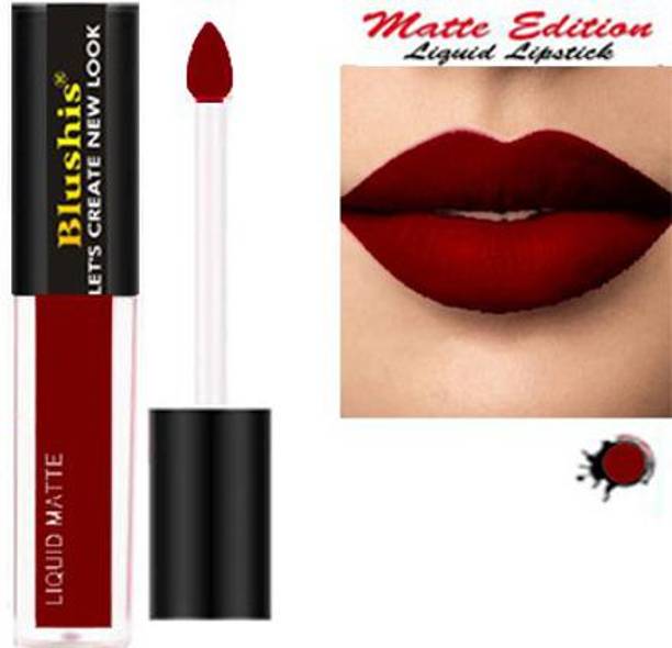 ब्लूशिस Long lasting Liquid mtte Melt Mini Liquid Lip Colour Maroon