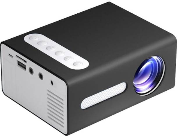 IBS BEST QUALITY T 300 LED Projector Mini Portable Projection Device with Short-Focus Optical Len TFT LCD Display 1920*1080 Resolution AV USB TF (3500 lm / Remote Controller) Portable Projector