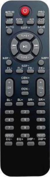 Cezo Zebronics Home Theater Remote True ONE 12 in 1 Home Theater System Remote Control Compatible for 5.1 Zebro-nics Home Theater  Remote Controller (Black) Zebronics Remote Controller