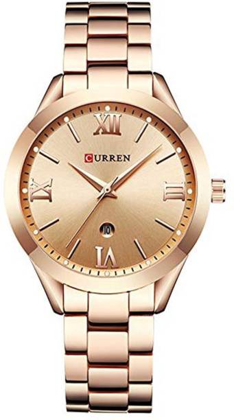 Curren CURREN Original 9007 Luxury Women Watch Famous Brands Gold Fashion Design Bracelet Watches Ladies Women 9007 Smart Analog Watch  - For Women