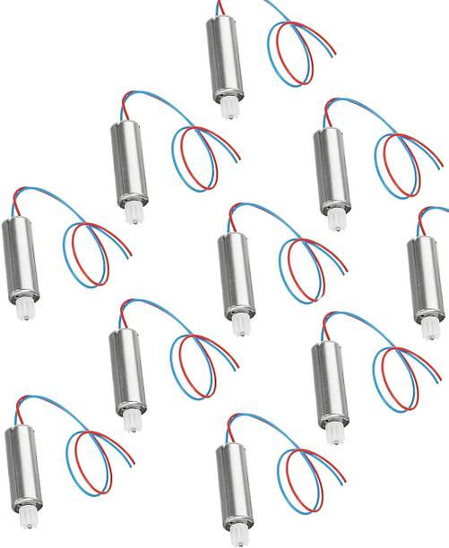 INVENTO 10pcs 3.7V 7x16mm 716 Micro Coreless High Speed DC Motor with 11 teeth Plastic Gear mounted for Quadcopter Helicopter Tiny Toy Drones Automotive Electronic Hobby Kit