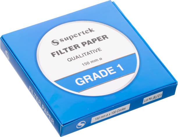 Grade 2 Qualitative Diameter Pack of 100 sheets Supertek Scientific 90 mm Filter Paper 