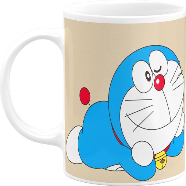 Printwala Doraemon mug Cartoon mug for Kids Boys Girls Friends (C-10) Ceramic Coffee Mug
