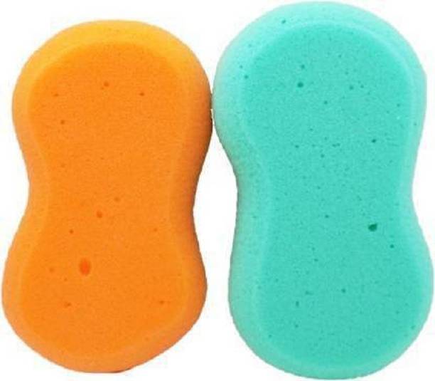 Red Ballons Bathing Sponge Set Of 2 For Newborn Baby Kids And Adults For Body Cleaning