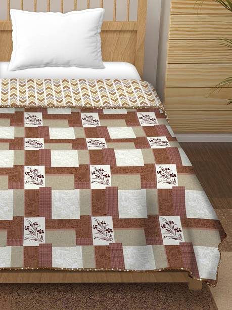 BELLA CASA Printed, Printed Single Dohar for  AC Room