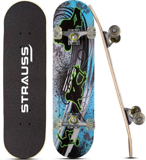 Strauss Bronx BT Skateboard | Skate Boards For Boys | Skateboards For Kids & Teens 8 inch x 31 inch Skateboard