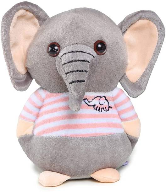 Webby Soft Animal Plush Elephant Toy  - 20 cm