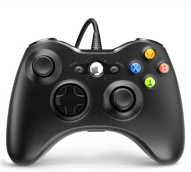 gamnik Xbox 360 Wired Controller for Xbox 360 with Dual-Vibration Turbo for Microsoft Xbox 360/360 Slim and PC Windows 7,8,10  Joystick